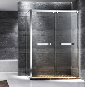 TNL12不锈钢方形推拉淋浴房